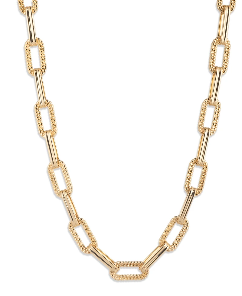 Lauren Ralph Lauren Gold-Tone Herringbone Link Collar Necklace
