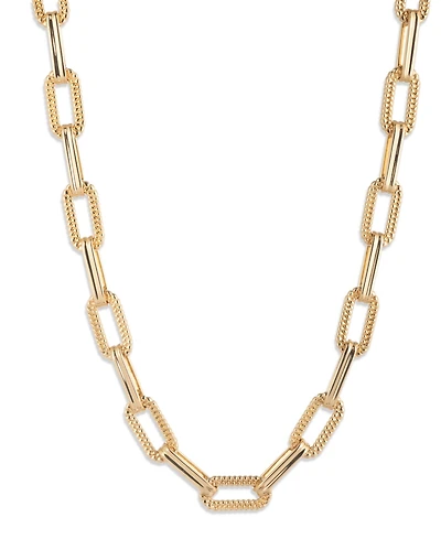 Lauren Ralph Lauren Gold-Tone Herringbone Link Collar Necklace