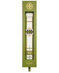 Tory Burch Women's Ivory Leather Band for Apple Watch, 38-45mm
