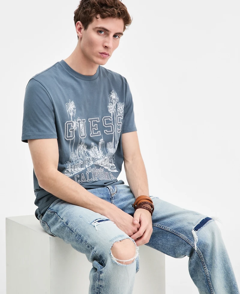 Guess Men's Boulevard Short-Sleeve Crewneck Graphic T-Shirt