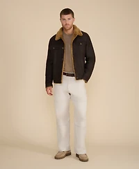 Furniq Uk Men's Shearling Jacket