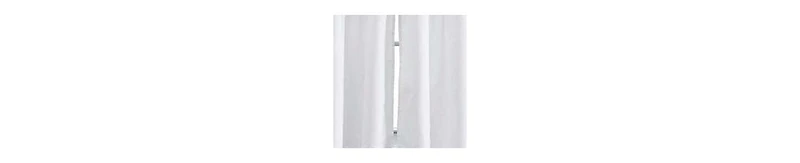 Ellis Curtain 1.5" Rod Pocket High Quality Fabric Solid Color Window Tailored Tier Pair Curtain