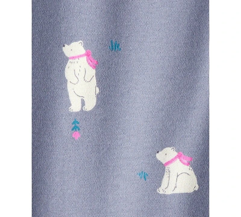 Carter's Baby Girls Polar Bear Print Sleep and Play Pajama