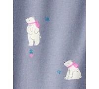 Carter's Baby Girls Polar Bear Print Sleep and Play Pajama