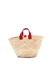 Pre-Owned Dolce & Gabbana Kendra Logo Basket Bag Embroidered Straw