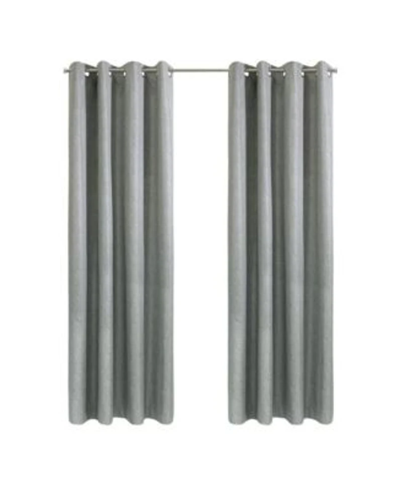 Thermaplus Denver 100 Blackout Grommet Exclusive Curtains For Livingroom 52 X22 X Taupe Grey