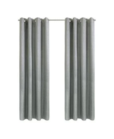 Thermaplus Denver 100 Blackout Grommet Exclusive Curtains For Livingroom 52 X22 X Taupe Grey