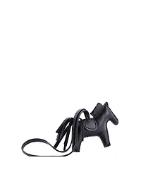 Pre-Owned Hermes Pm So Black GriGri Rodeo Bag Charm Leather