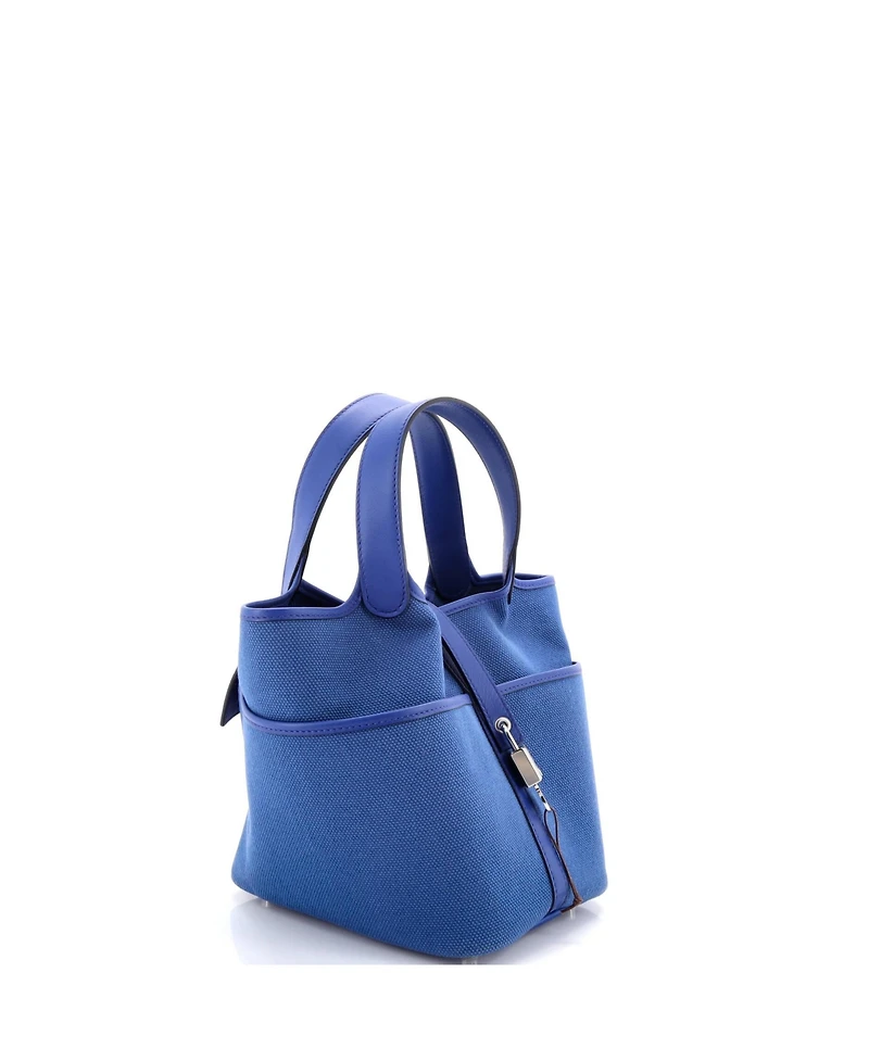 Pre-Owned Hermes Pm Cargo Picotin Lock Bag Canvas and Swift