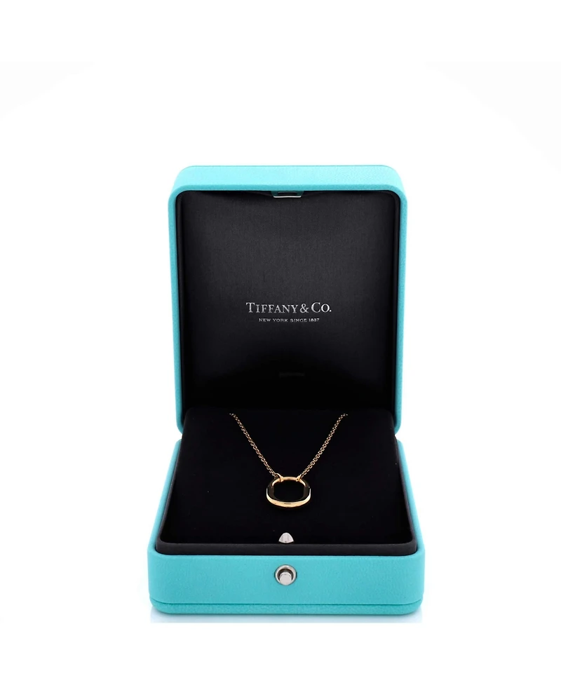 Pre-Owned Tiffany & Co. Lock Motif Pendant Necklace