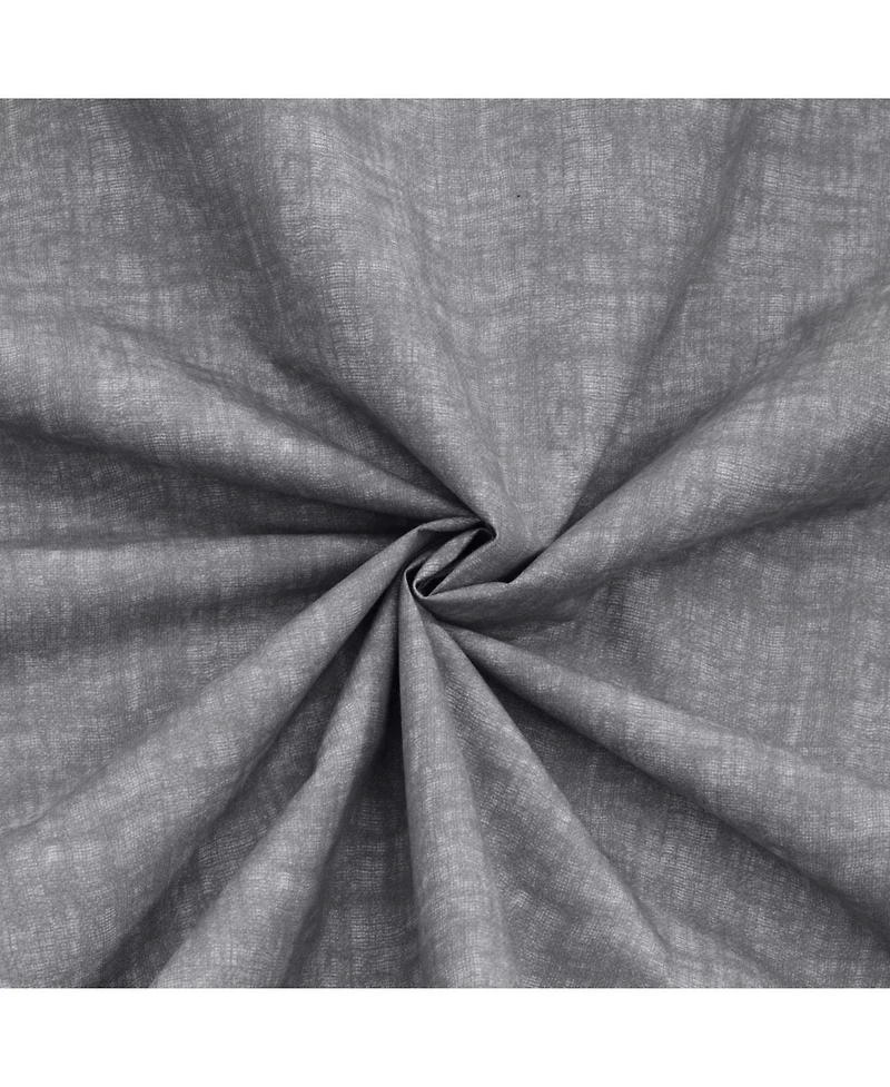 Thermaplus 100% Polyester Mason Lightweight Texture Printed Blackout Grommet Curtain Panel 52" x Grey