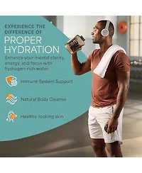 Lifepro HydroLife Chug 1.5L Hydrogen Generator Bottle with Usb-c Lid & Durable Polycarbonate Body