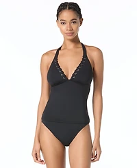 Michael Michael Kors Women's V-Neck Tankini Top