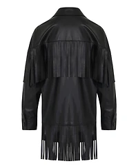 Nocturne Women's Fringe Faux Suede Jacket
