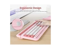 Risokeys Slim Low-Noise Wireless Keyboard and Mouse Combo for Windows Pc and Laptop