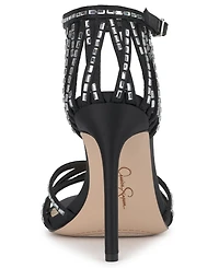 Jessica Simpson Women's Jivira Rhinestone Strappy Stiletto Sandals