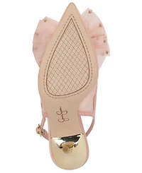 Jessica Simpson Women's Lavilra Bow Mesh Slingback Pumps