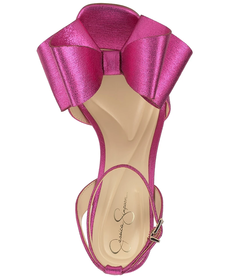Jessica Simpson Women's Olivine Bow High-Heel Stiletto Dress Sandals