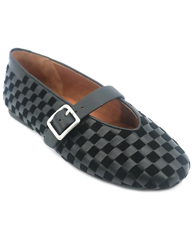 Gentle Souls Women's Winifred Woven Square Toe Flats