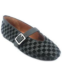 Gentle Souls Women's Winifred Woven Square Toe Flats