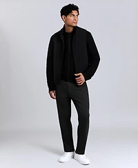 Kenneth Cole Men's Mixed Media Mock Neck Vest