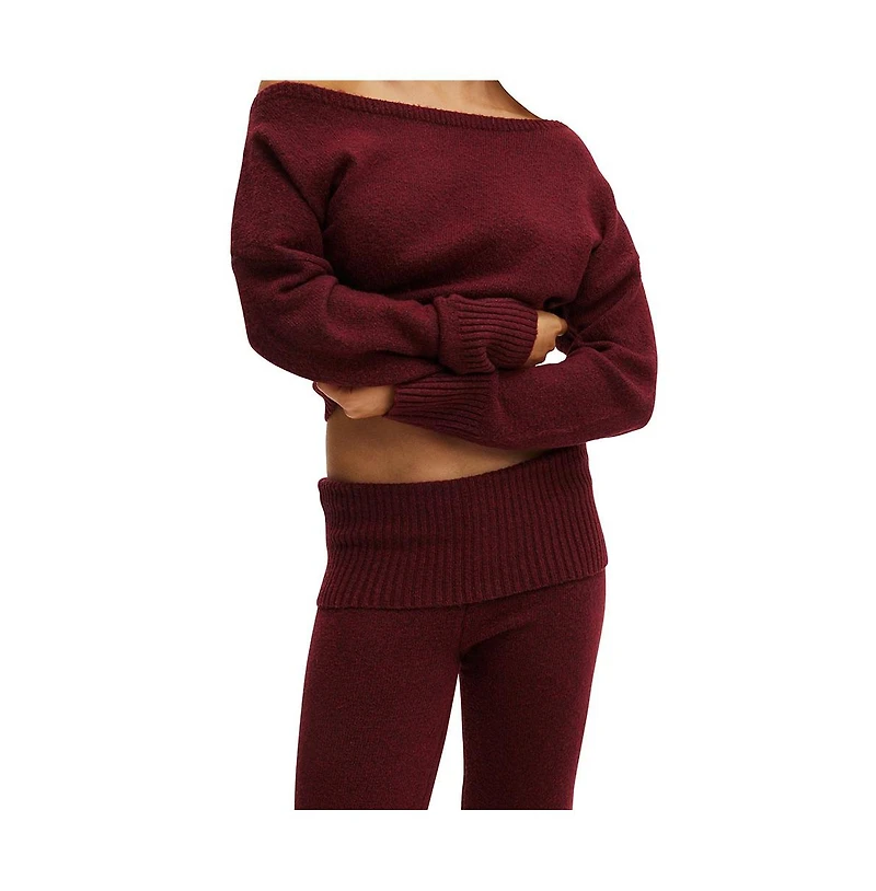 Cotton On Women's Roll Waist Fluffy Knit Pant