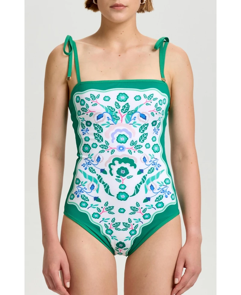 Jessie Zhao New York Women's Botanic Reversible One-Piece Swimsuit