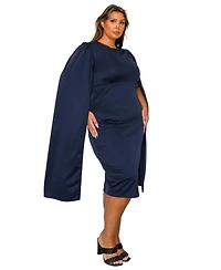 L I V D Plus Naomi Cape Dress