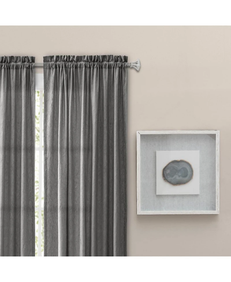 Ellis Curtain Portland Crushed Taffeta Rod Pocket Tailored Panel