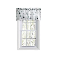 Ellis Curtain Eucalyptus Crushed Taffeta Rod Pocket Valance - 48x15", Spa