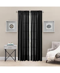 Ellis Curtain Portland Crushed Taffeta Rod Pocket Tailored Panel - 48x63