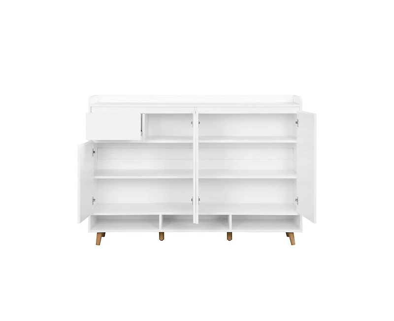 Casainc Contemporary Storage Shoe Cabinet with Adjustable Shelves