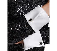 Eliza J Women's Sequin Detail Collar Dress