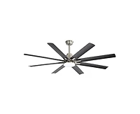Sofucor 66-inch Modern Sand Nickel 8-blade Ceiling Fan with Intelligent Remote Control and App Timing Function for Various Indoor Layouts