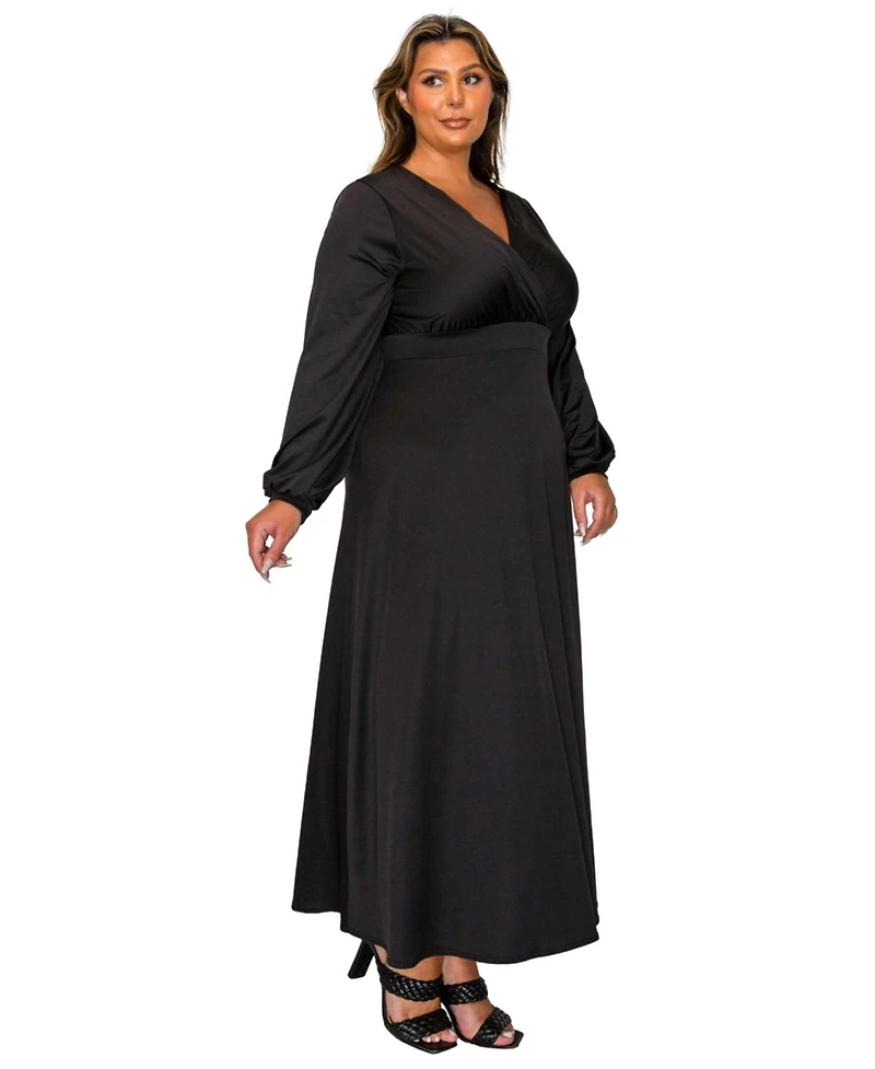 L I V D Plus Sophia Surplice Dress