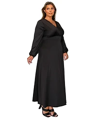 L I V D Plus Sophia Surplice Dress