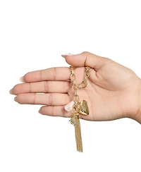 BCBGeneration Multi-Charm Tassel Drop Earrings