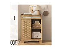Casainc Modern Farmhouse Cabinet with Drawer and Adjustable Shelf
