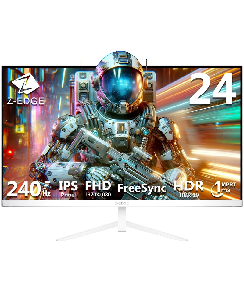 UG24PJ-White 24 inch 1080P Full Hd 240Hz 1ms Mprt Ips Gaming Monitor