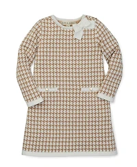 Hope & Henry Girls' Bow Detail Sweater Dress, Toddler