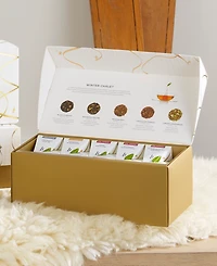 Tea Forte Holiday Winter Chalet Bundle with 20-Pyramid Infusers, Cafe Cup and Tea Trays