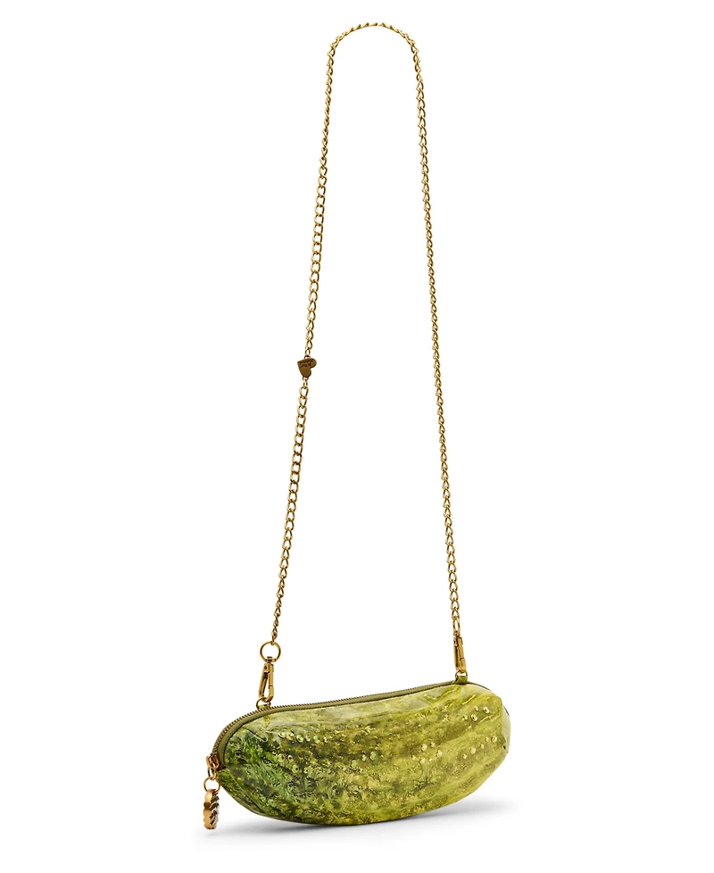 Betsey Johnson a Big Dill Small Crossbody Bag