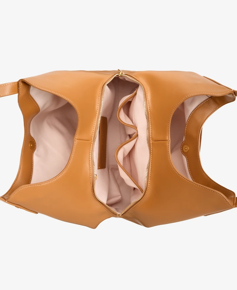 Style & Co Whip-Stitch Soft 4-Poster Tote