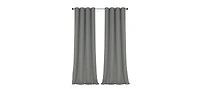 GoodGram 2 Pack: Hotel Thermal Grommet 100% Blackout Curtains - 52 in. W x L