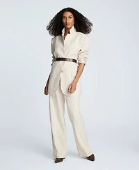 Kenneth Cole Women's Pinstripe Two-Button Boyfriend Jacket