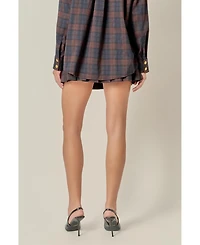 English Factory Women's Pleated Mini Skort