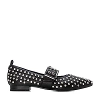Women's Mary Jane Studded Ballet Flats By Xti