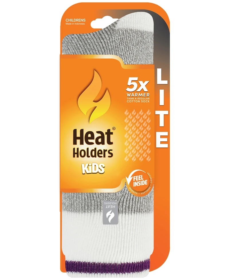 Heat Holders Boys' and Girls' 4-20 Remi Twist Crew Socks