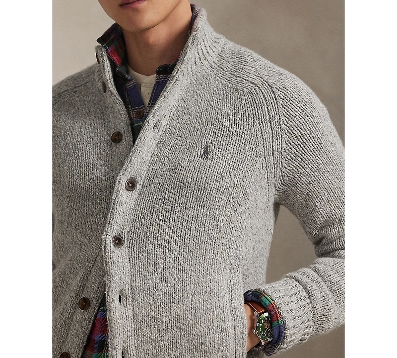 Polo Ralph Lauren Men's Donegal Mock Neck Cardigan