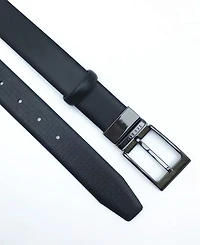 Ted Baker London Men's Reversible Double Loop Leather Belt